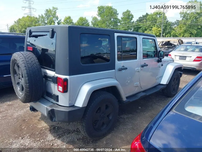 2009 Jeep Wrangler Unlimited Sahara VIN: 1J4GA59199L765895 Lot: 40042735