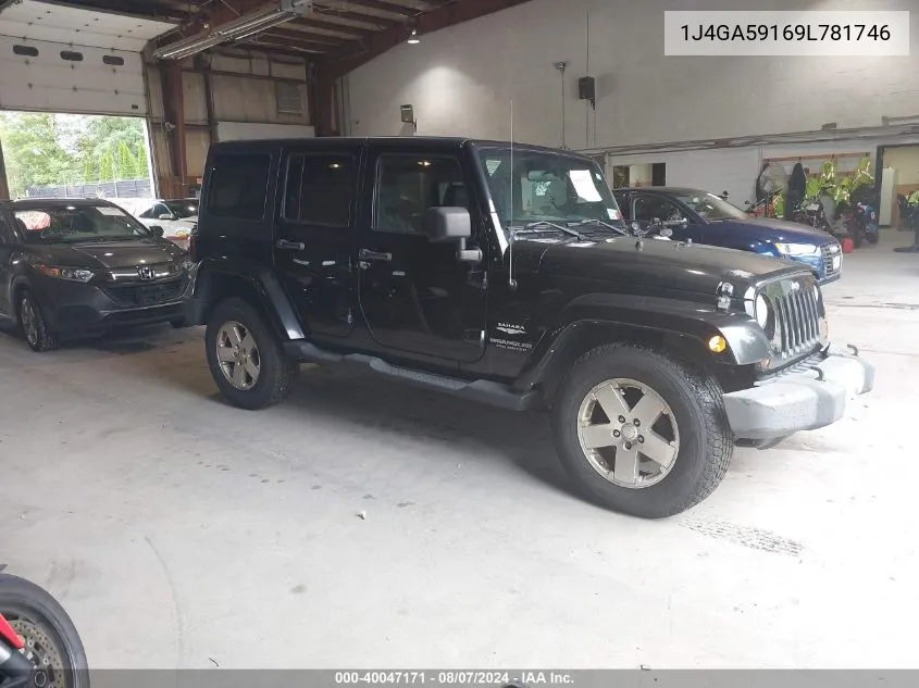 2009 Jeep Wrangler Unlimited Sahara VIN: 1J4GA59169L781746 Lot: 40047171