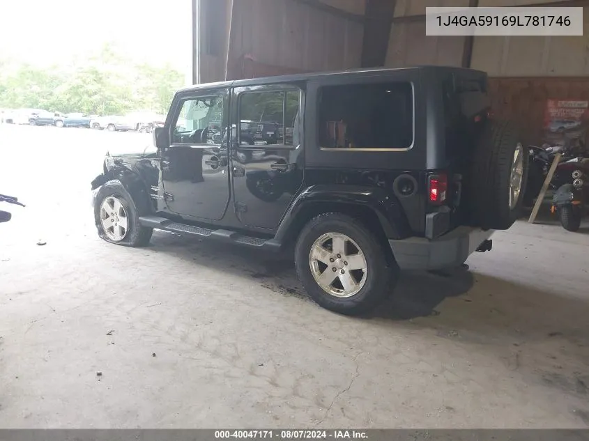 1J4GA59169L781746 2009 Jeep Wrangler Unlimited Sahara