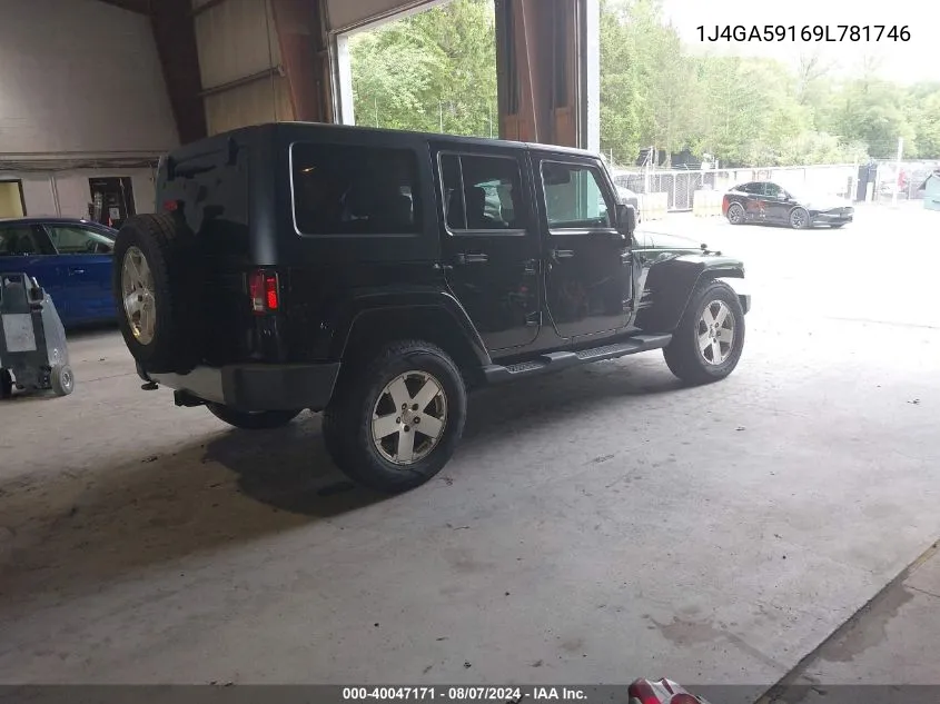 1J4GA59169L781746 2009 Jeep Wrangler Unlimited Sahara