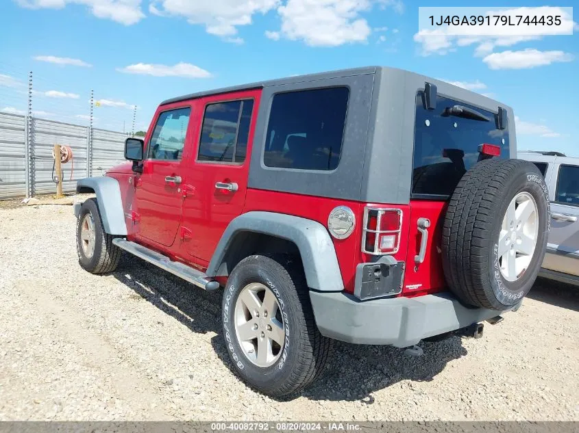 2009 Jeep Wrangler Unlimited X VIN: 1J4GA39179L744435 Lot: 40082792