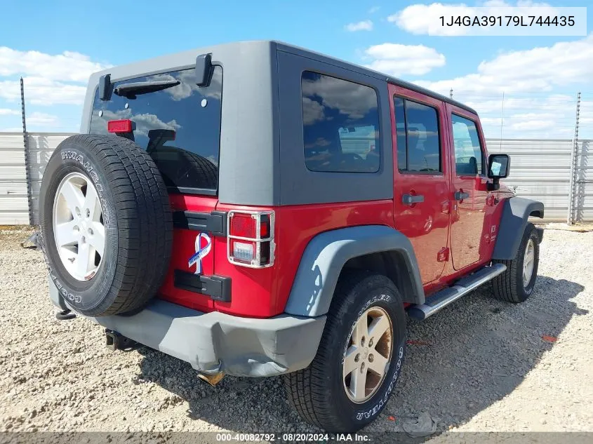 2009 Jeep Wrangler Unlimited X VIN: 1J4GA39179L744435 Lot: 40082792