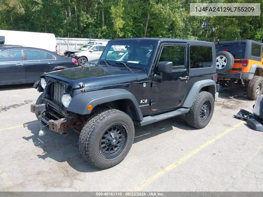 2009 Jeep Wrangler X VIN: 1J4FA24129L755209 Lot: 40161110