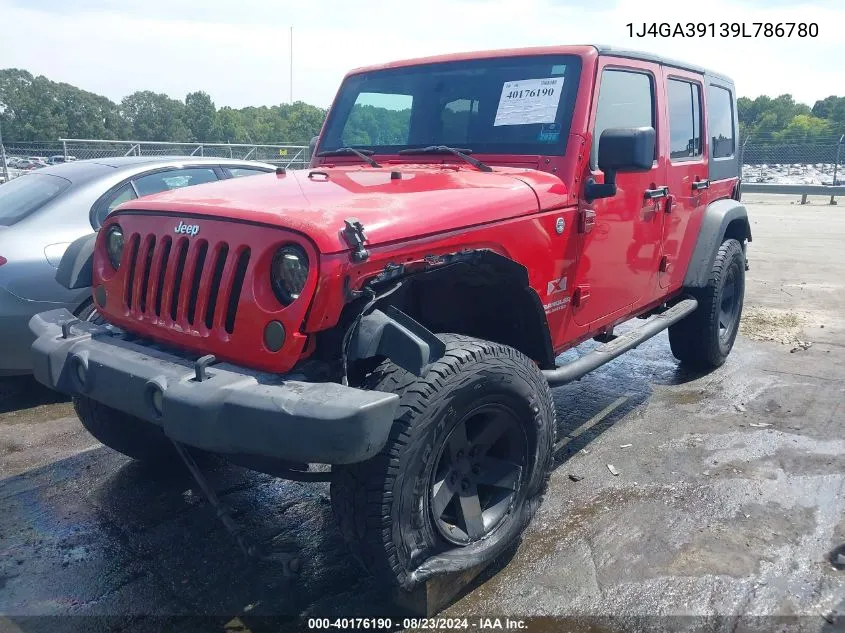 2009 Jeep Wrangler Unlimited X VIN: 1J4GA39139L786780 Lot: 40176190