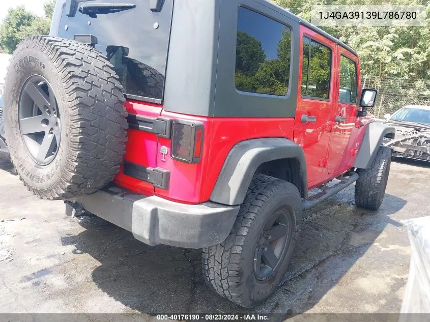 2009 Jeep Wrangler Unlimited X VIN: 1J4GA39139L786780 Lot: 40176190