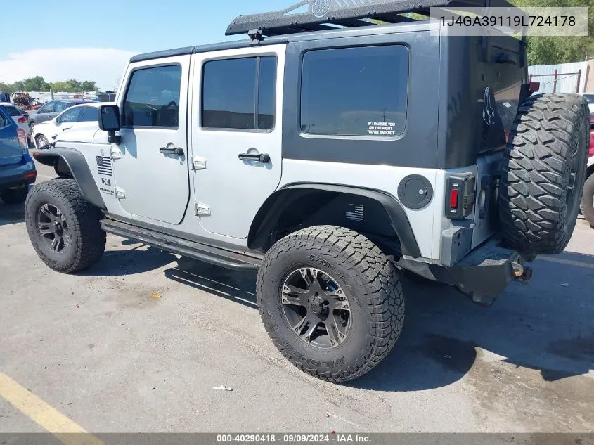 2009 Jeep Wrangler Unlimited X VIN: 1J4GA39119L724178 Lot: 40290418