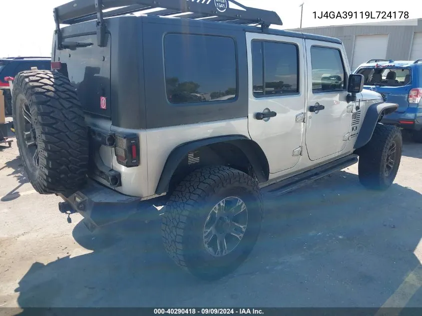 2009 Jeep Wrangler Unlimited X VIN: 1J4GA39119L724178 Lot: 40290418