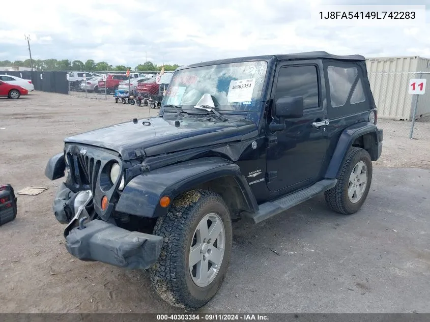 1J8FA54149L742283 2009 Jeep Wrangler Sahara