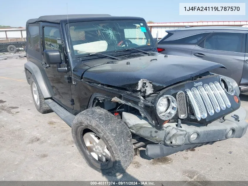 1J4FA24119L787570 2009 Jeep Wrangler X