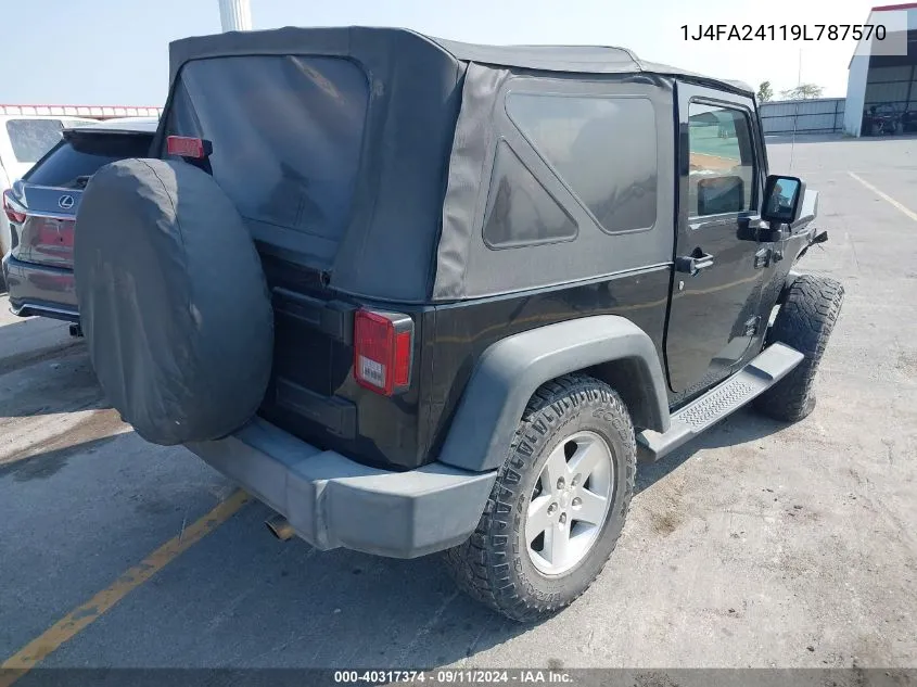 1J4FA24119L787570 2009 Jeep Wrangler X