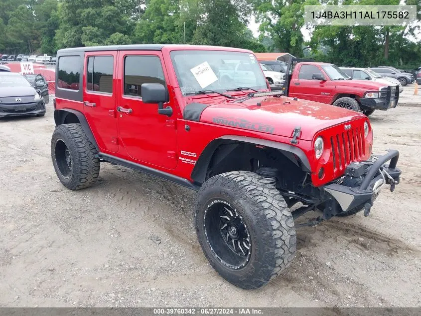 2010 Jeep Wrangler Unlimited Sport VIN: 1J4BA3H11AL175582 Lot: 39760342