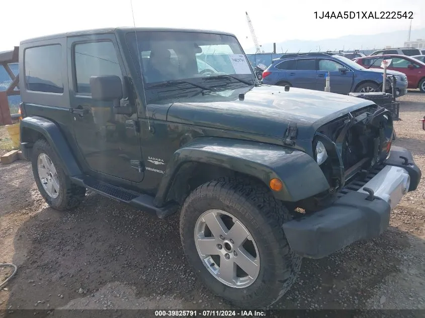 1J4AA5D1XAL222542 2010 Jeep Wrangler Sahara