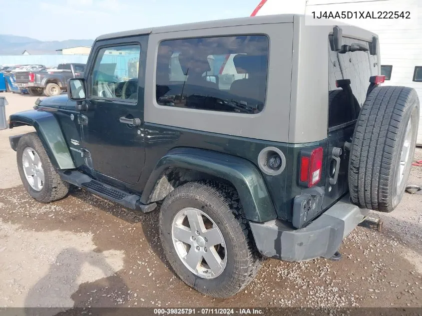 1J4AA5D1XAL222542 2010 Jeep Wrangler Sahara