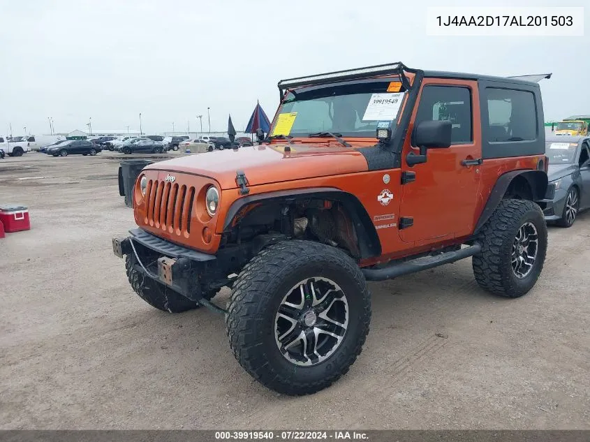 1J4AA2D17AL201503 2010 Jeep Wrangler Sport