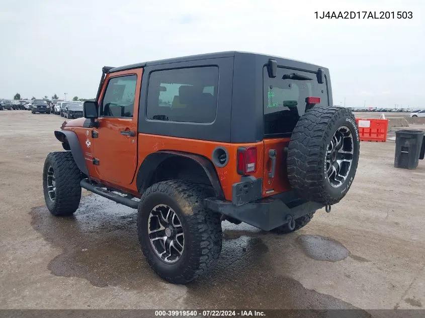 1J4AA2D17AL201503 2010 Jeep Wrangler Sport