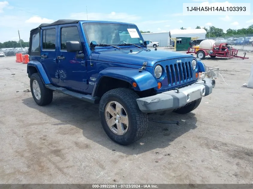 1J4HA5H14AL103393 2010 Jeep Wrangler Unlimited Sahara