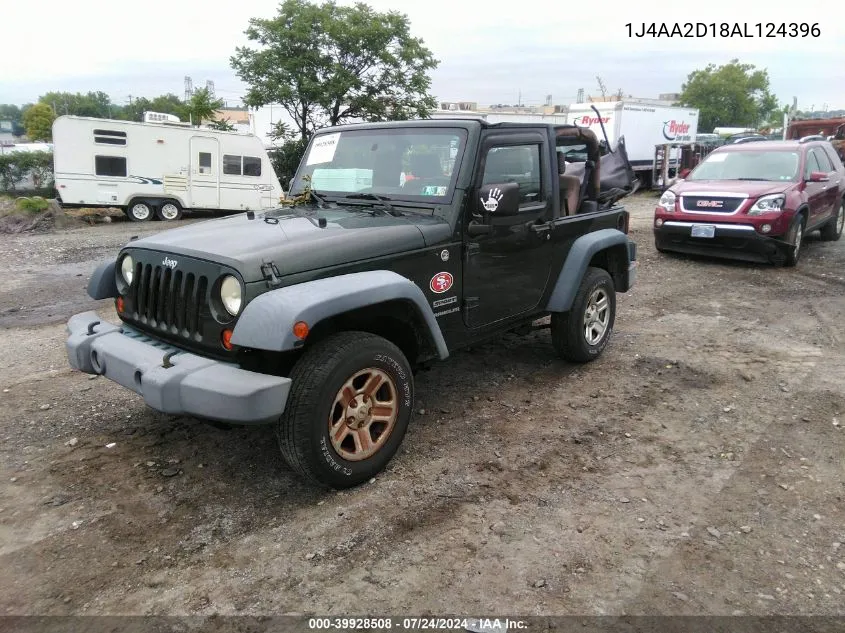 1J4AA2D18AL124396 2010 Jeep Wrangler Sport