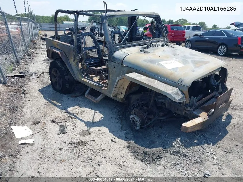 2010 Jeep Wrangler Sport VIN: 1J4AA2D10AL166285 Lot: 40034817