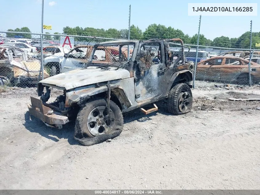 2010 Jeep Wrangler Sport VIN: 1J4AA2D10AL166285 Lot: 40034817