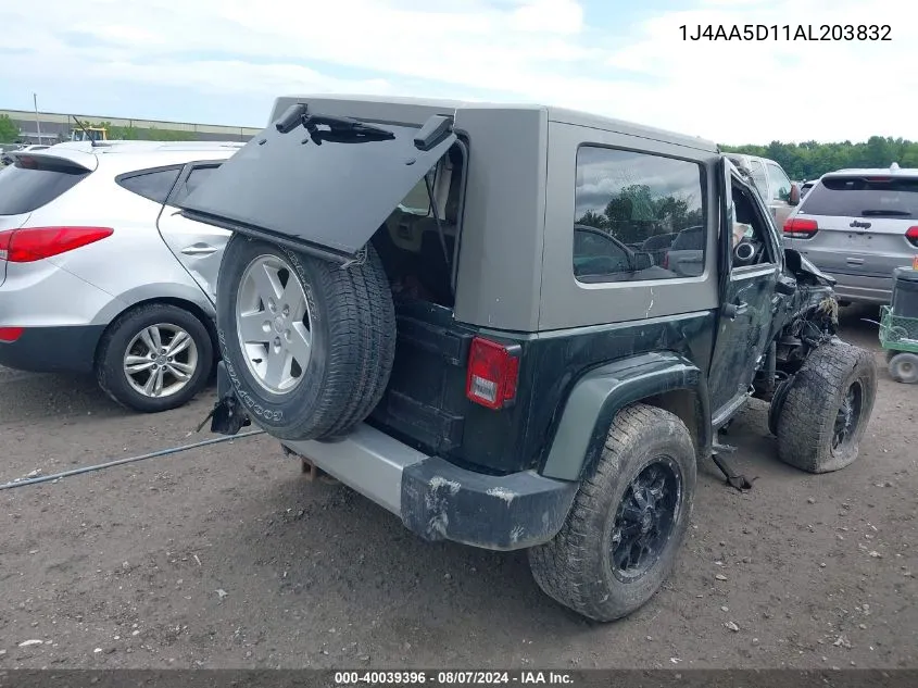 1J4AA5D11AL203832 2010 Jeep Wrangler Sahara