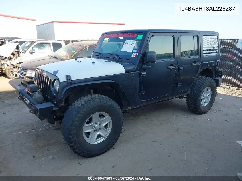 1J4BA3H13AL226287 2010 Jeep Wrangler Unlimited Sport