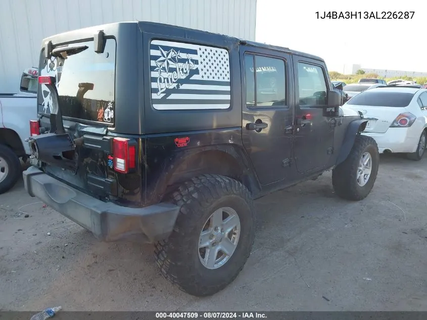 1J4BA3H13AL226287 2010 Jeep Wrangler Unlimited Sport