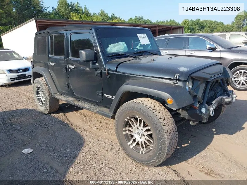 2010 Jeep Wrangler Unlimited Sport VIN: 1J4BA3H13AL223308 Lot: 40112129