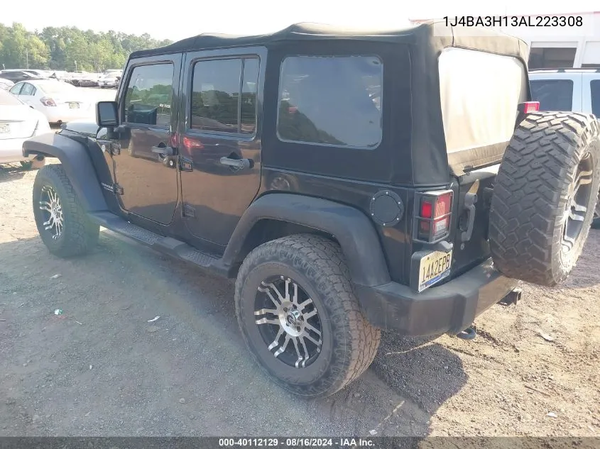 1J4BA3H13AL223308 2010 Jeep Wrangler Unlimited Sport