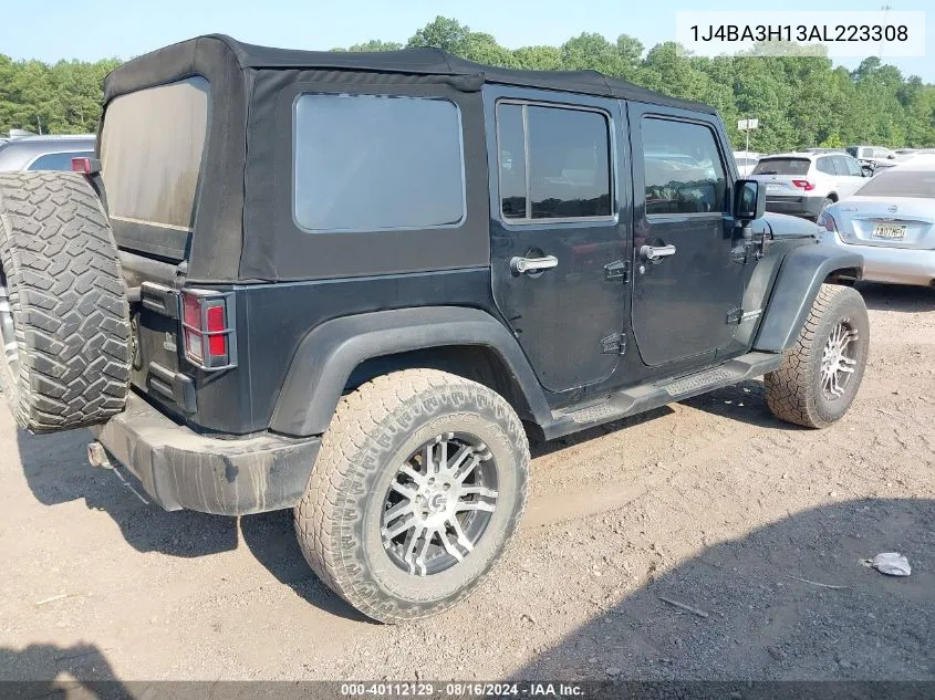 2010 Jeep Wrangler Unlimited Sport VIN: 1J4BA3H13AL223308 Lot: 40112129