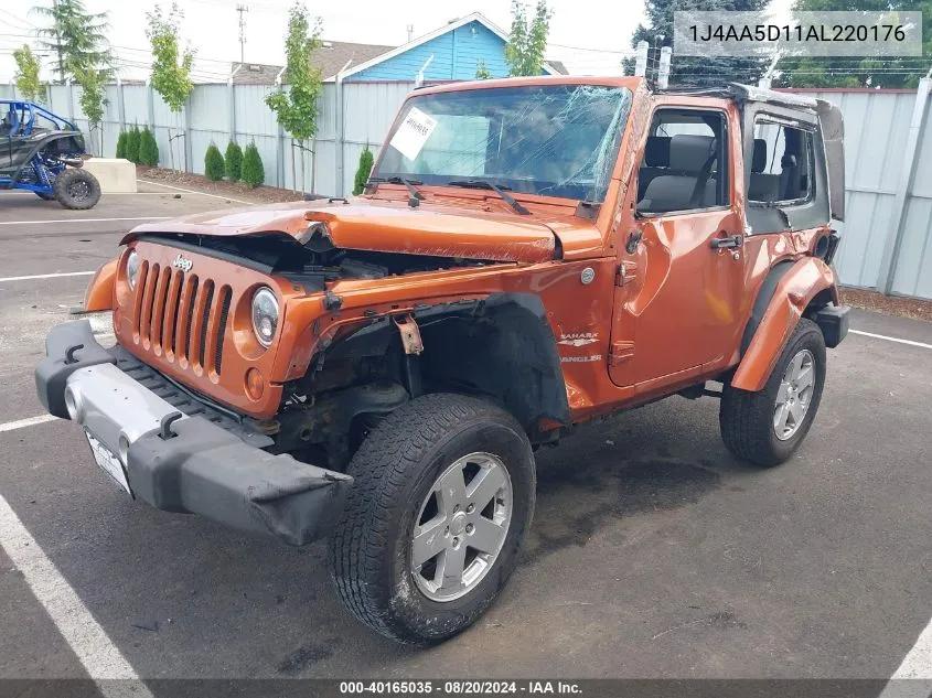 1J4AA5D11AL220176 2010 Jeep Wrangler Sahara