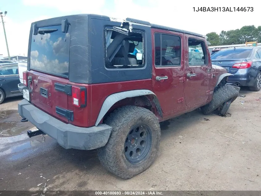 2010 Jeep Wrangler Unlimited Sport VIN: 1J4BA3H13AL144673 Lot: 40180693