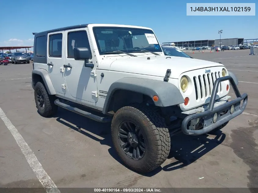 1J4BA3H1XAL102159 2010 Jeep Wrangler Unlimited Sport