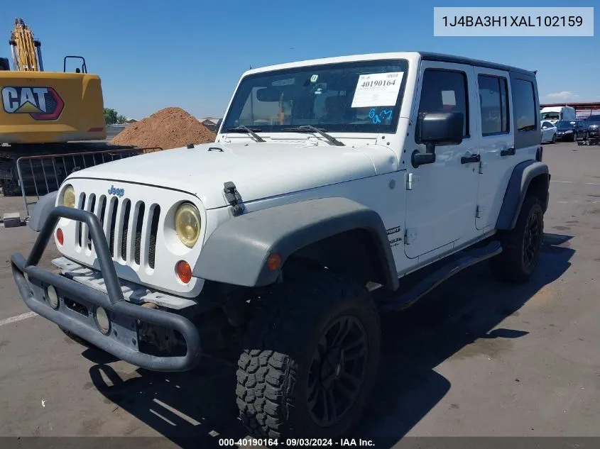 2010 Jeep Wrangler Unlimited Sport VIN: 1J4BA3H1XAL102159 Lot: 40190164