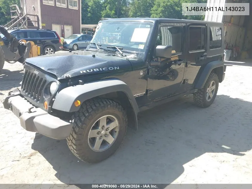 2010 Jeep Wrangler Unlimited Rubicon VIN: 1J4BA6H11AL143023 Lot: 40219060