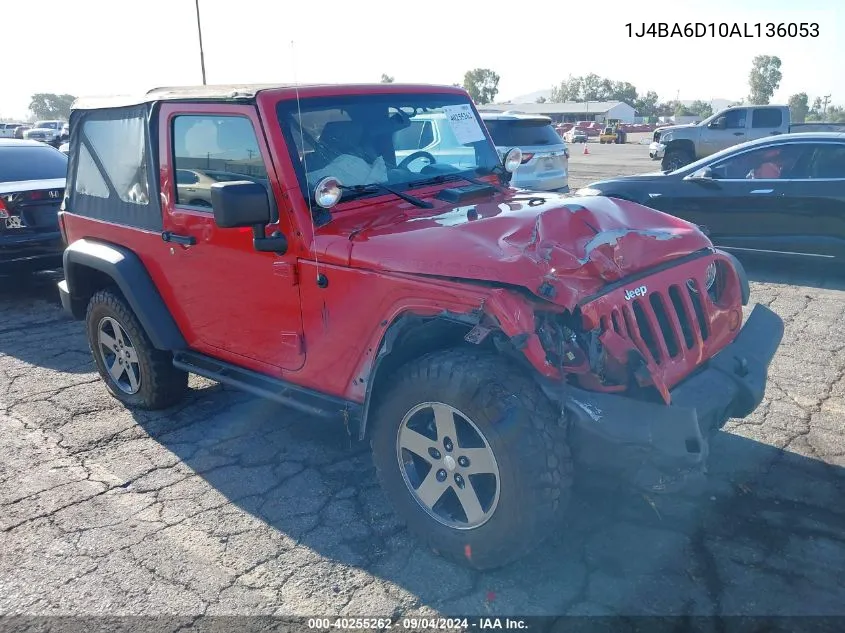 2010 Jeep Wrangler Rubicon VIN: 1J4BA6D10AL136053 Lot: 40255262