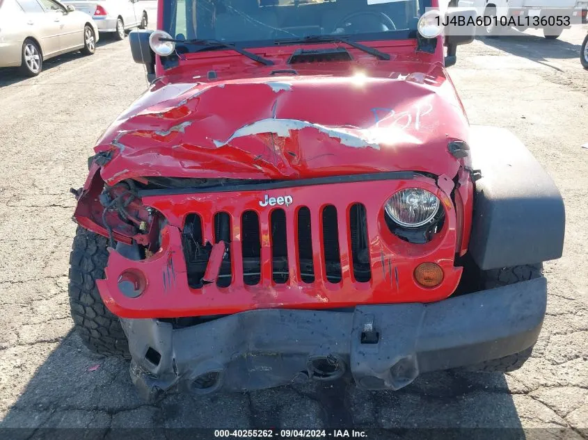 1J4BA6D10AL136053 2010 Jeep Wrangler Rubicon