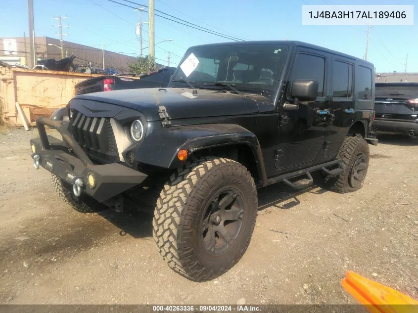 1J4BA3H17AL189406 2010 Jeep Wrangler Unlimited Sport