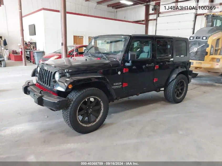 2010 Jeep Wrangler Unlimited Sport VIN: 1J4BA3H10AL100369 Lot: 40368759