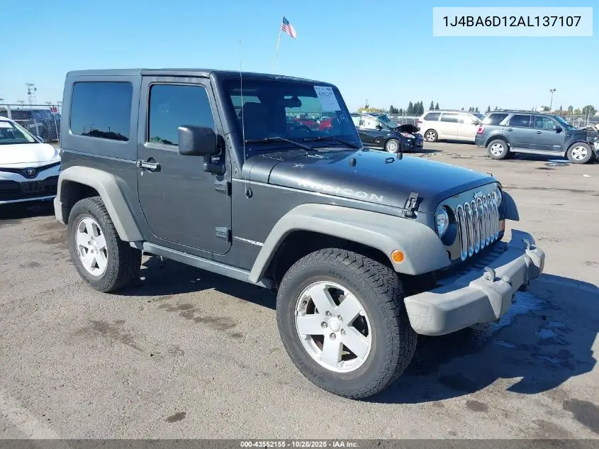 1J4BA6D12AL137107 2010 Jeep Wrangler Rubicon