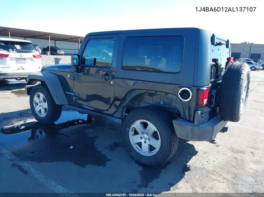 1J4BA6D12AL137107 2010 Jeep Wrangler Rubicon