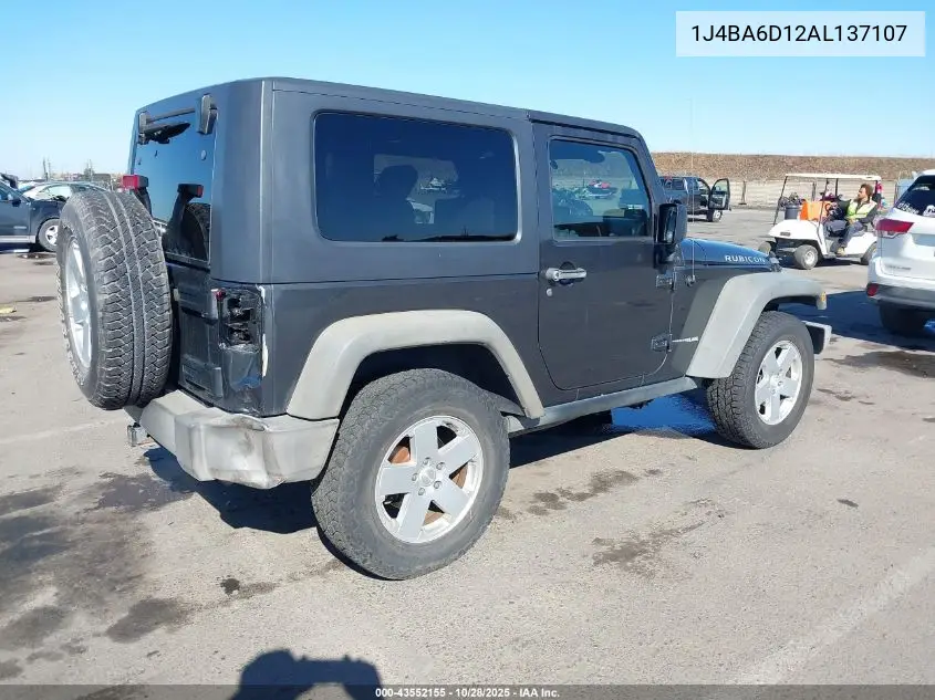 1J4BA6D12AL137107 2010 Jeep Wrangler Rubicon
