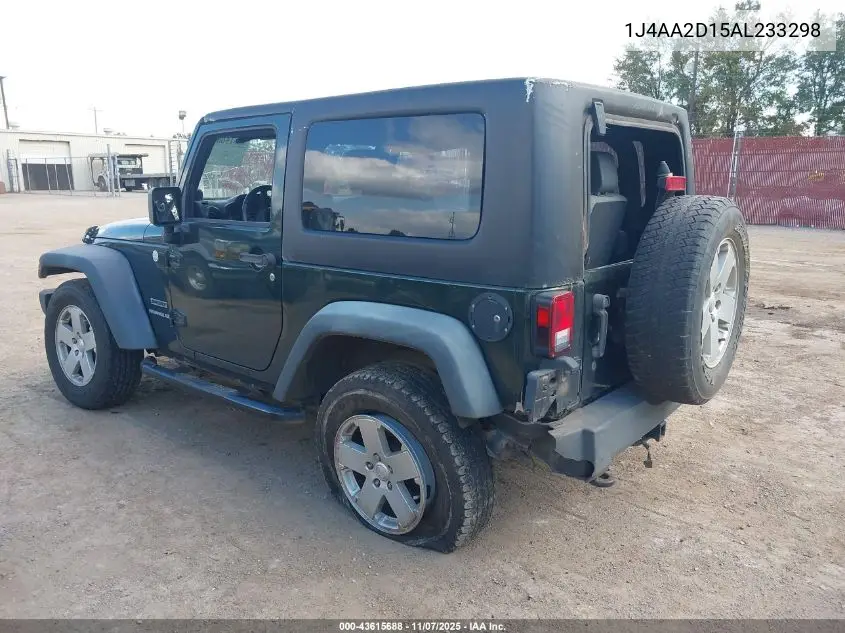 1J4AA2D15AL233298 2010 Jeep Wrangler Sport