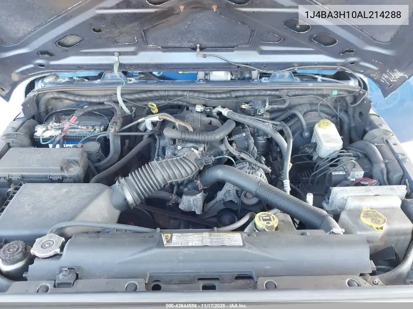1J4BA3H10AL214288 2010 Jeep Wrangler Unlimited Sport