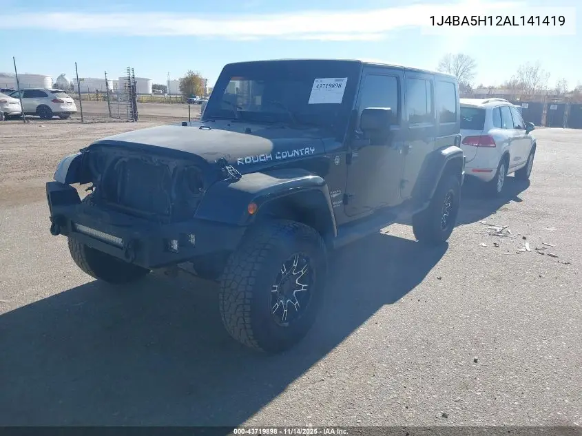 1J4BA5H12AL141419 2010 Jeep Wrangler Unlimited Sahara