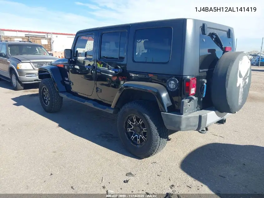 1J4BA5H12AL141419 2010 Jeep Wrangler Unlimited Sahara