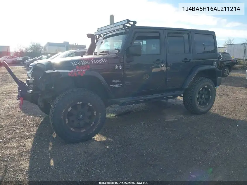 1J4BA5H16AL211214 2010 Jeep Wrangler Unlimited Sahara