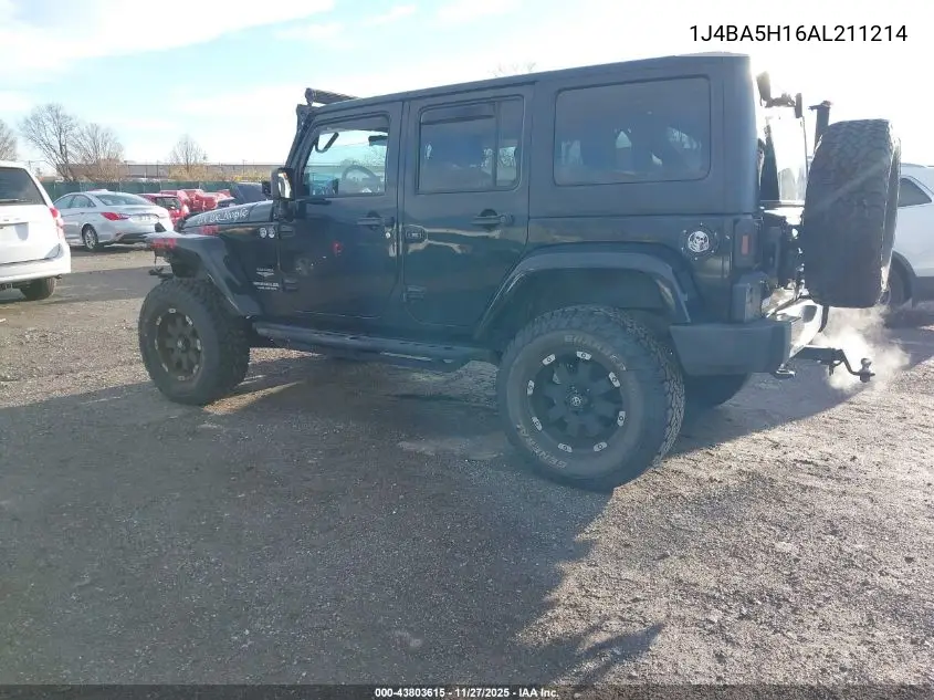 1J4BA5H16AL211214 2010 Jeep Wrangler Unlimited Sahara