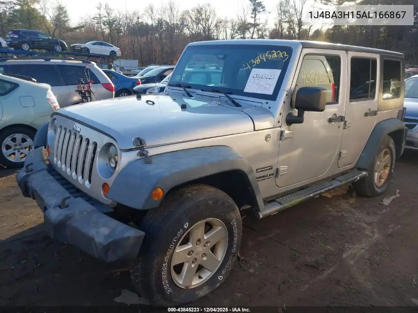1J4BA3H15AL166867 2010 Jeep Wrangler Unlimited Sport