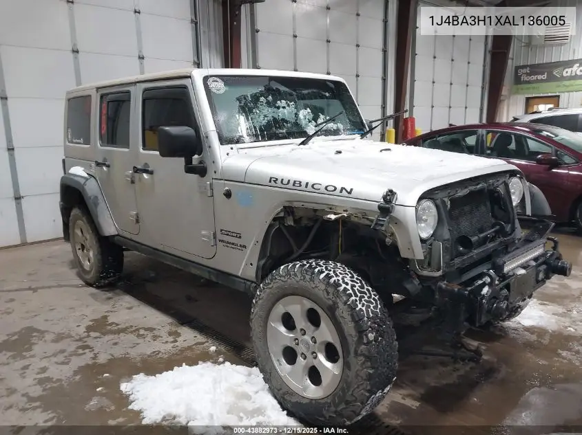 1J4BA3H1XAL136005 2010 Jeep Wrangler Unlimited Sport