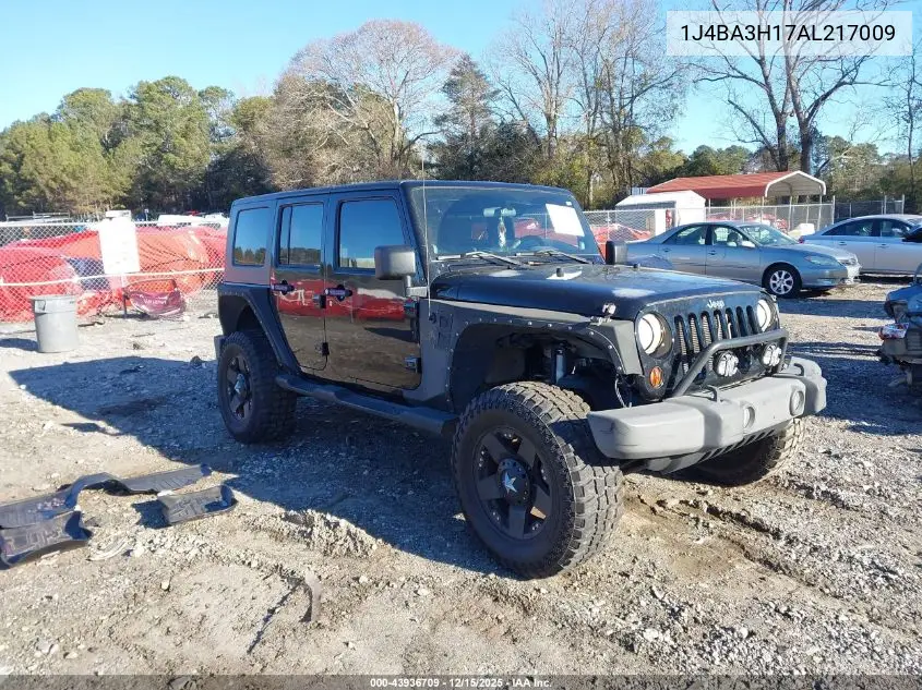 1J4BA3H17AL217009 2010 Jeep Wrangler Unlimited Sport